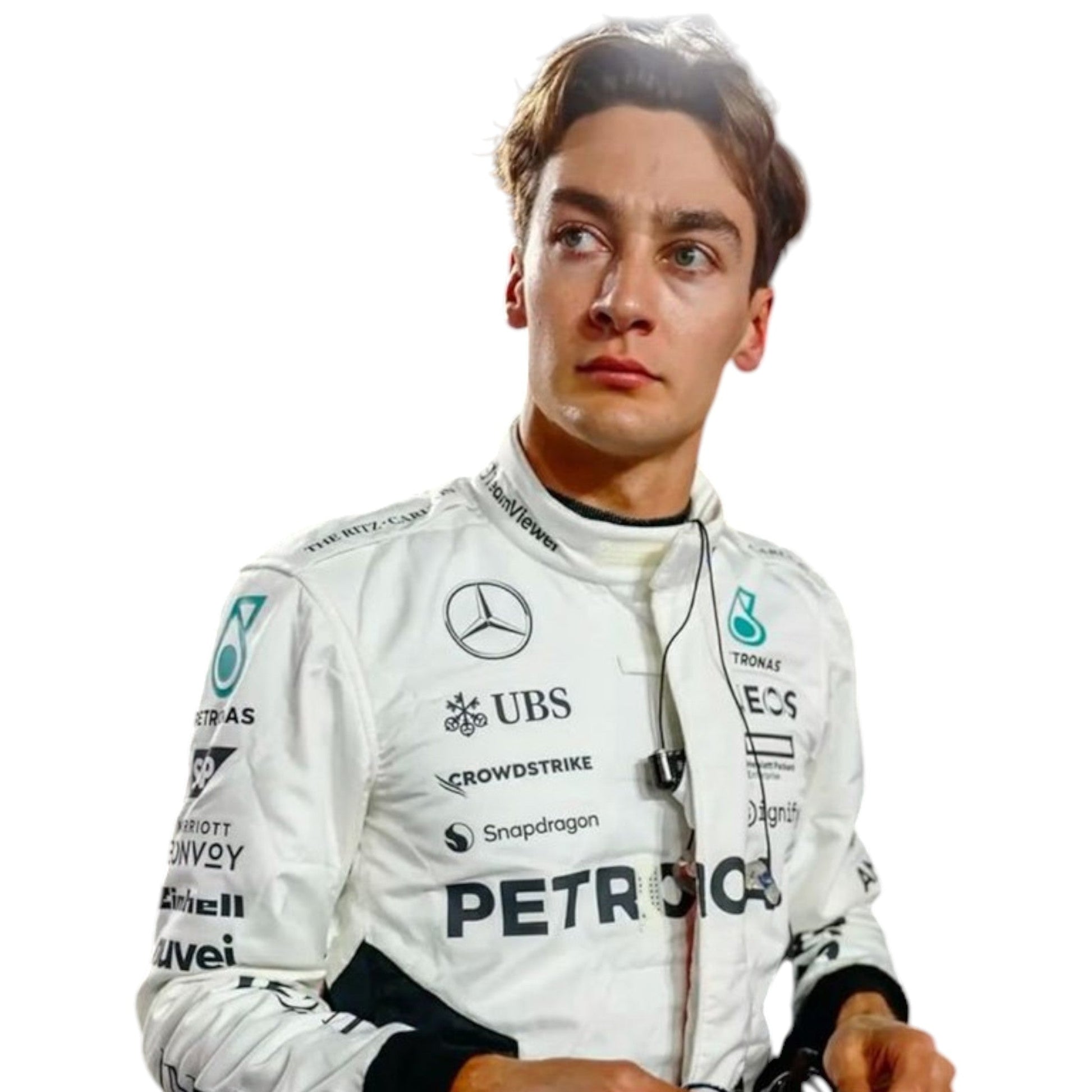 George Russell 2024 Mercedes Petronas Formula 1 Qatar GP replica race suit authentic fan collectible