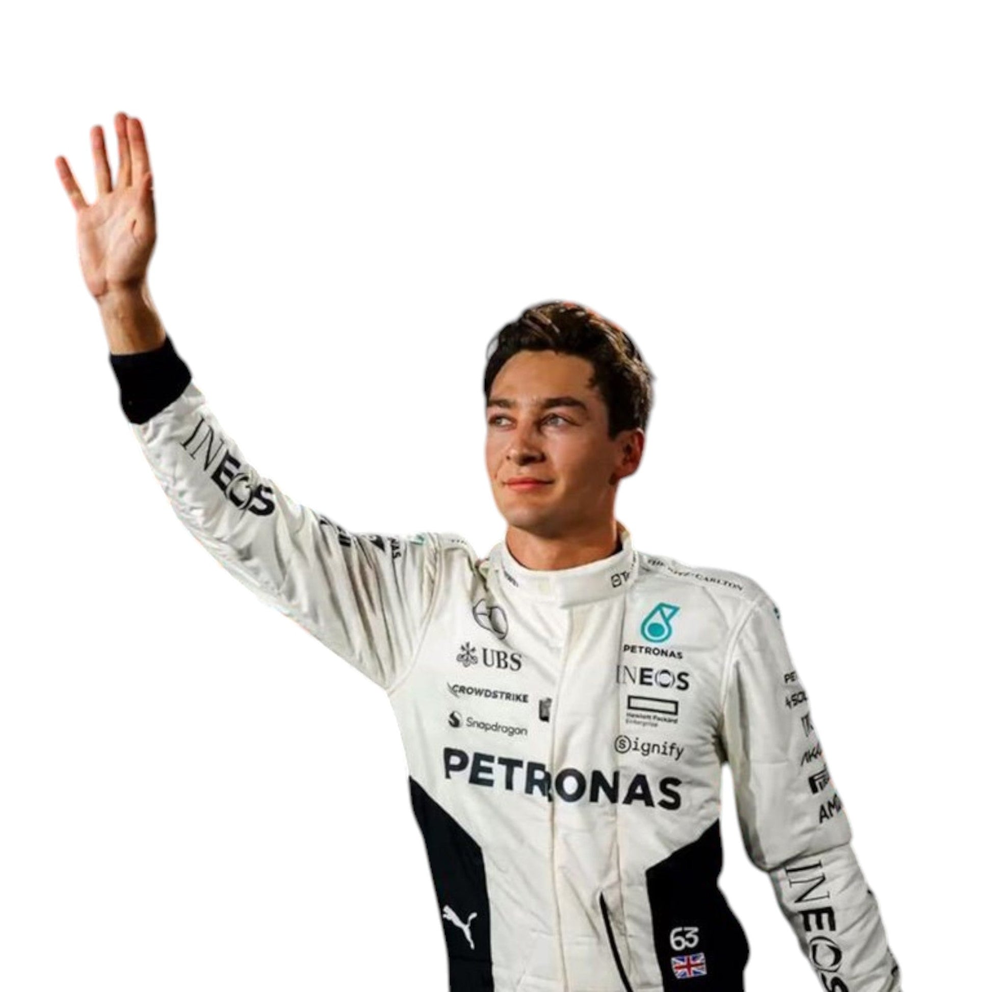 George Russell 2024 Mercedes Petronas Formula 1 Qatar GP replica race suit authentic fan collectible