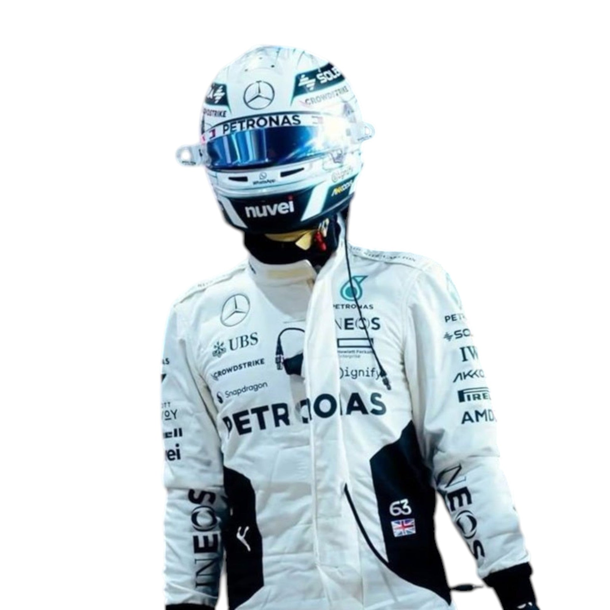 George Russell 2024 Mercedes Petronas Formula 1 Qatar GP replica race suit authentic fan collectible