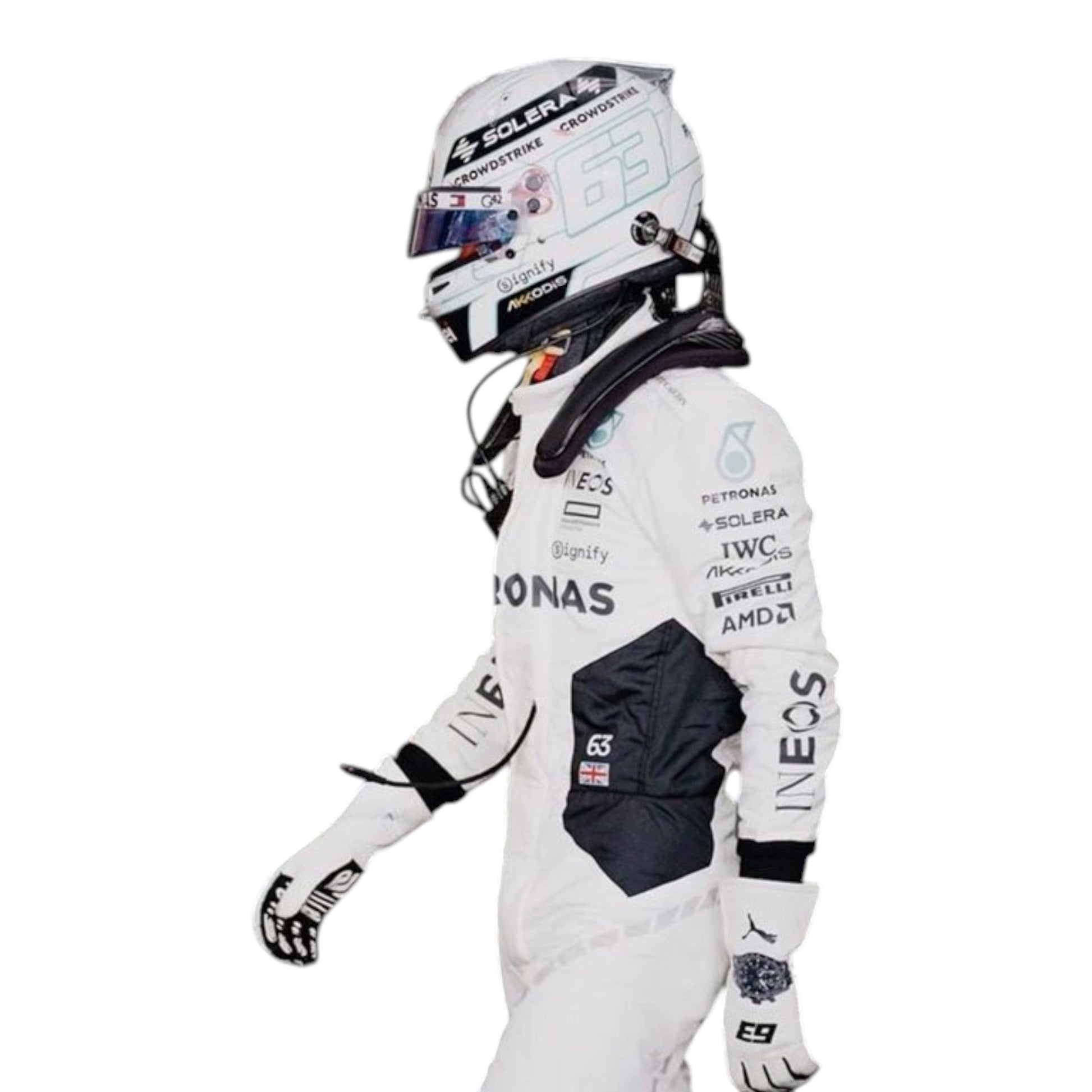 George Russell 2024 Mercedes Petronas Formula 1 Qatar GP replica race suit authentic fan collectible