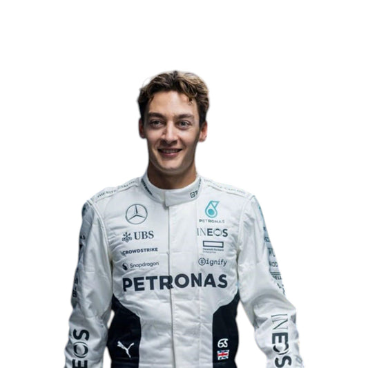 George Russell 2024 Mercedes Petronas Formula 1 Qatar GP replica race suit authentic fan collectible