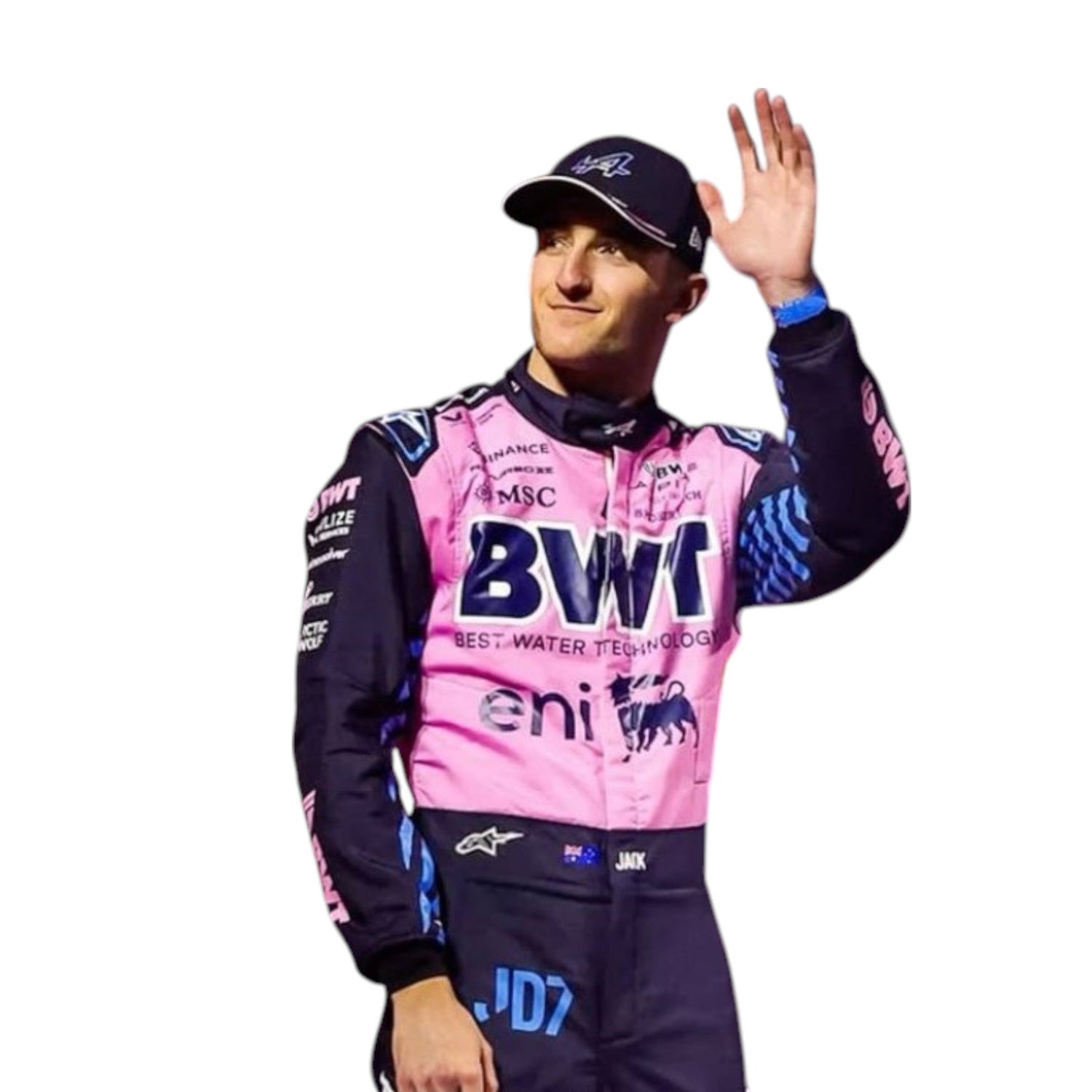 2025 Jack Doohan Alpine F1 race suit replica authentic fan collectible with detailed BWT Alpine team design and branding