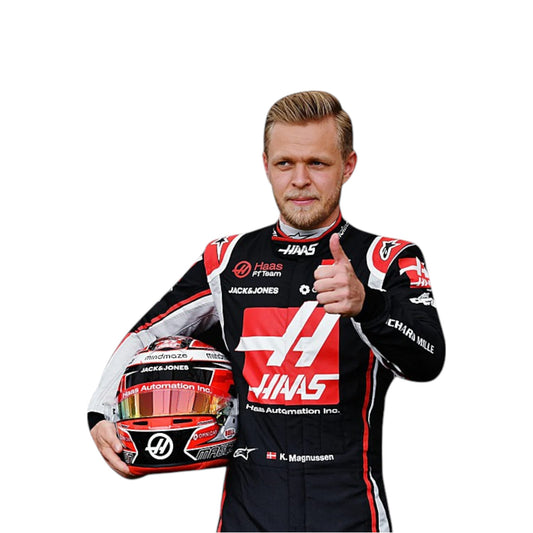 2020 Kevin Magnussen Haas F1 race suit replica authentic fan collectible with team colors and detailed logo design