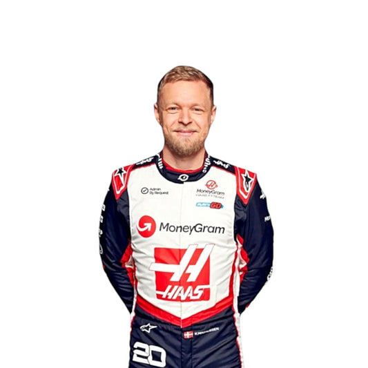 2024 Kevin Magnussen Haas F1 race suit replica authentic fan collectible with detailed team design