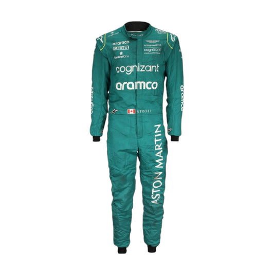2022 Lance Stroll Aston Martin F1 race suit replica authentic fan collectible with detailed team design and logos