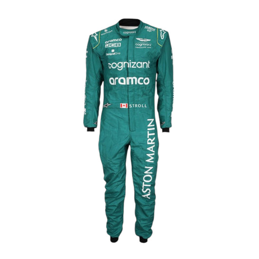 2023 Lance Stroll Aston Martin F1 race suit replica detailed fan collectible with authentic team design