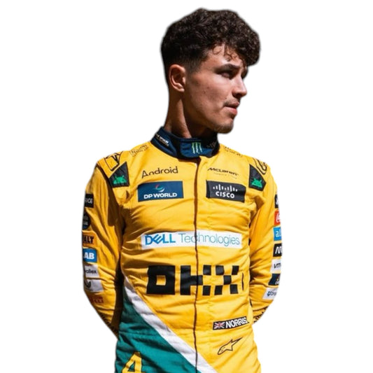 2024 Lando Norris McLaren Monaco Grand Prix F1 race suit replica authentic collectible with race specific livery