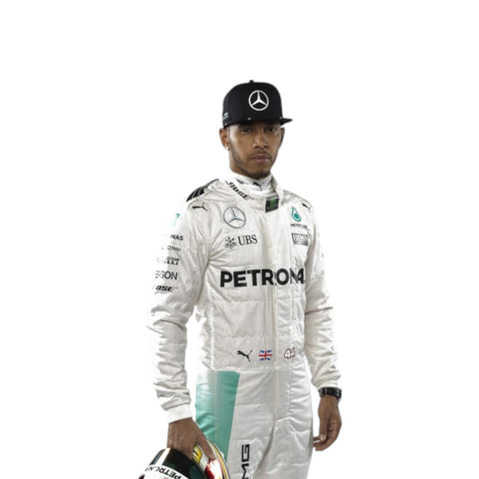 2016 Lewis Hamilton Mercedes F1 race suit replica authentic collectible with vintage team design for fans