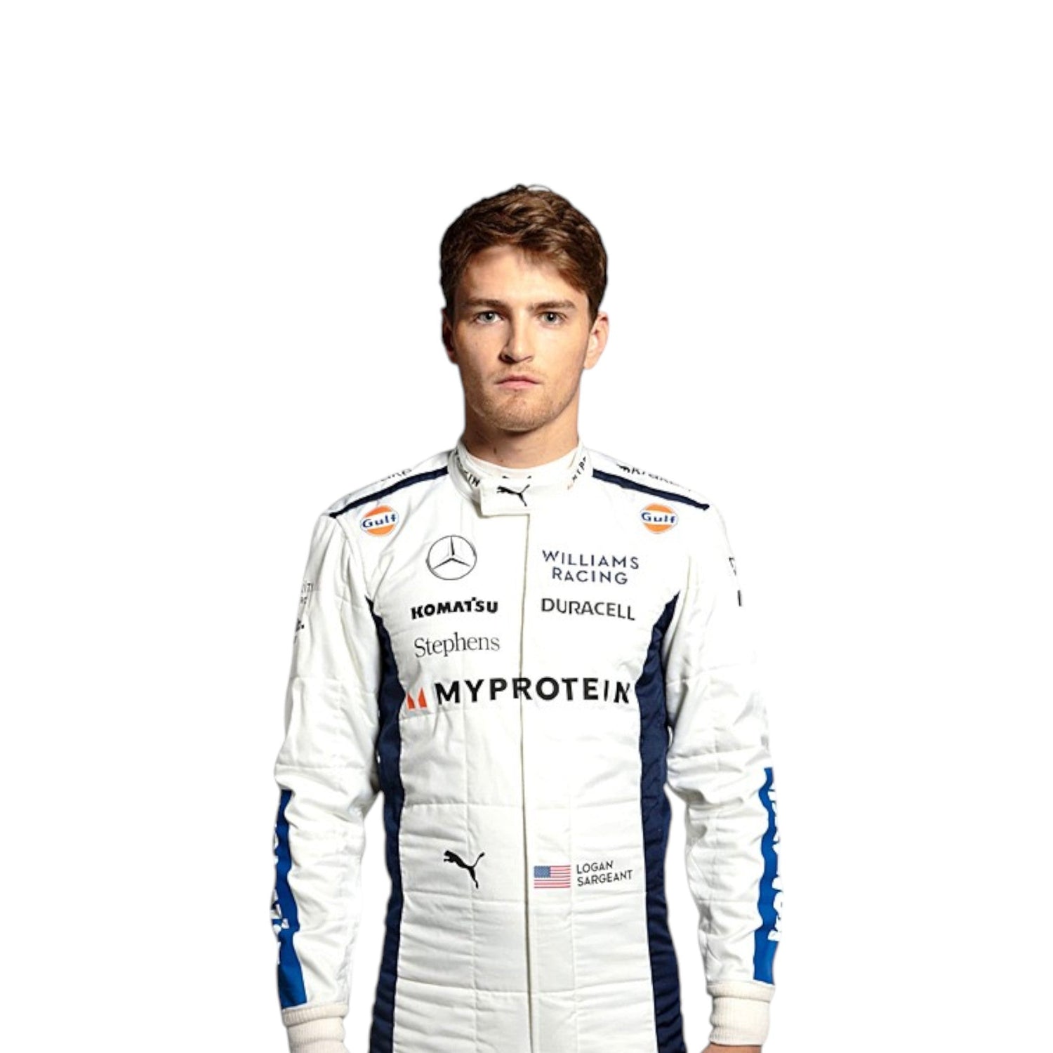 2024 Logan Sargeant Williams F1 race suit replica authentic design for fans and racing enthusiasts