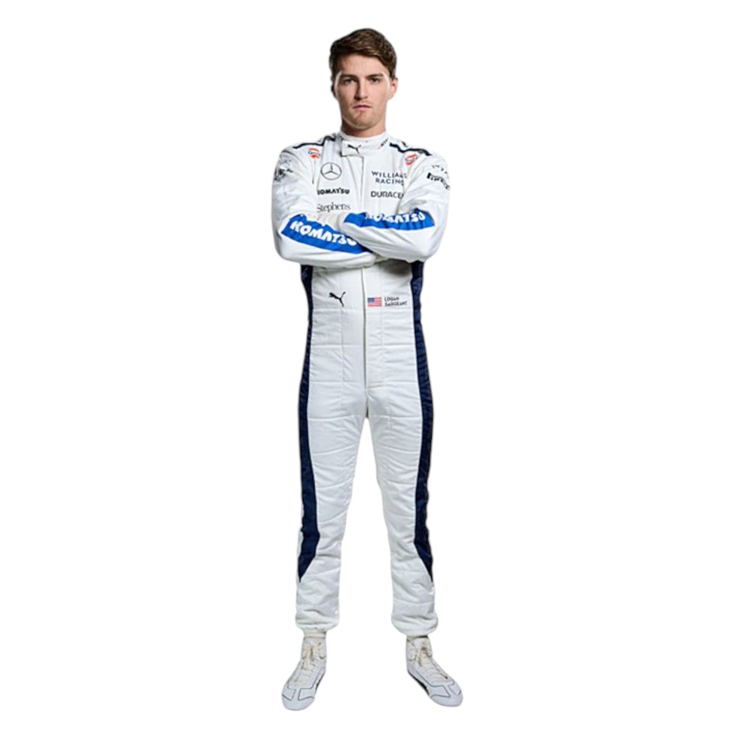 2024 Logan Sargeant Williams F1 race suit replica authentic design for fans and racing enthusiasts