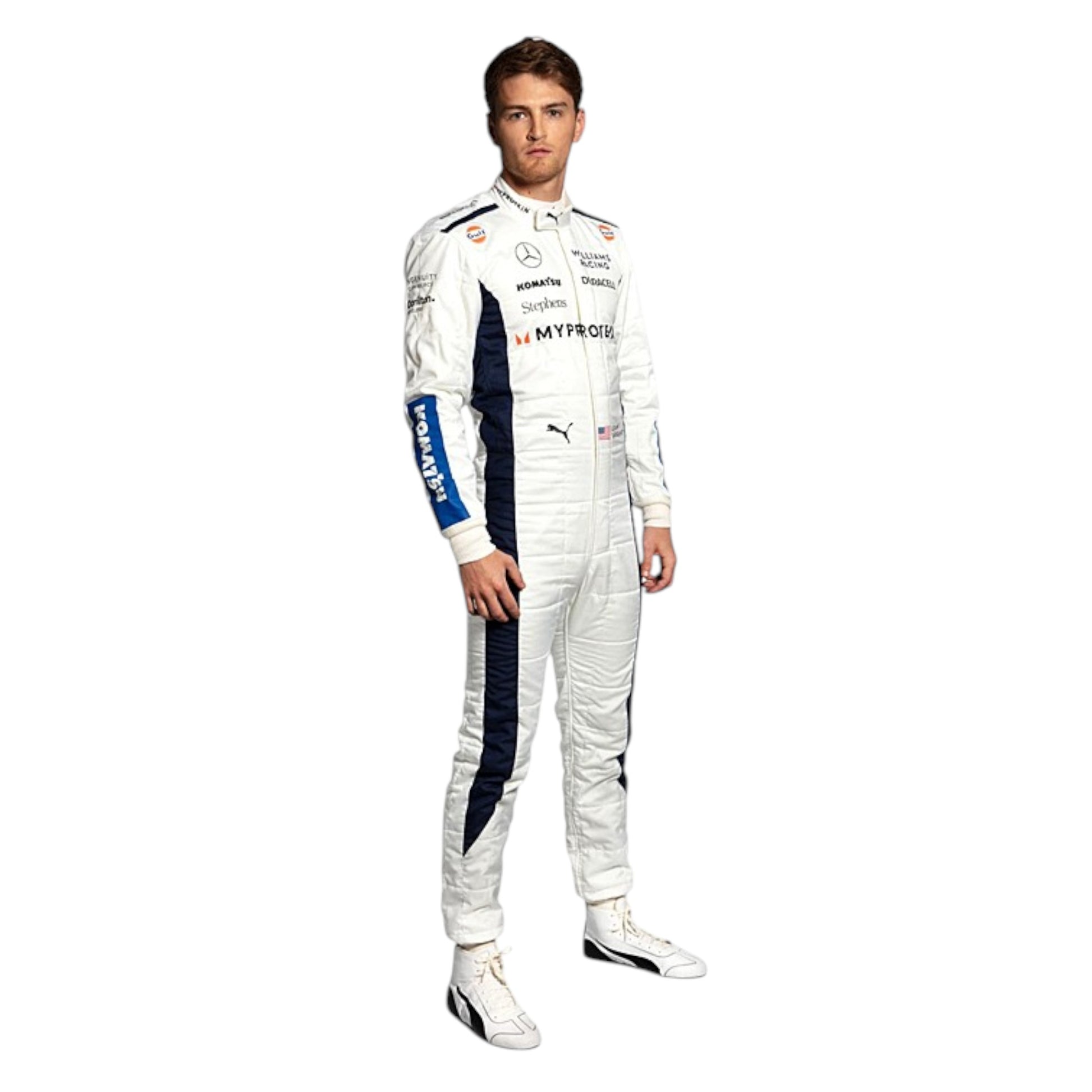 2024 Logan Sargeant Williams F1 race suit replica authentic design for fans and racing enthusiasts