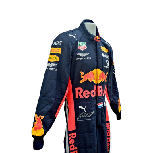 2019 Max Verstappen Red Bull F1 race suit replica authentic collectible with detailed pre championship team design
