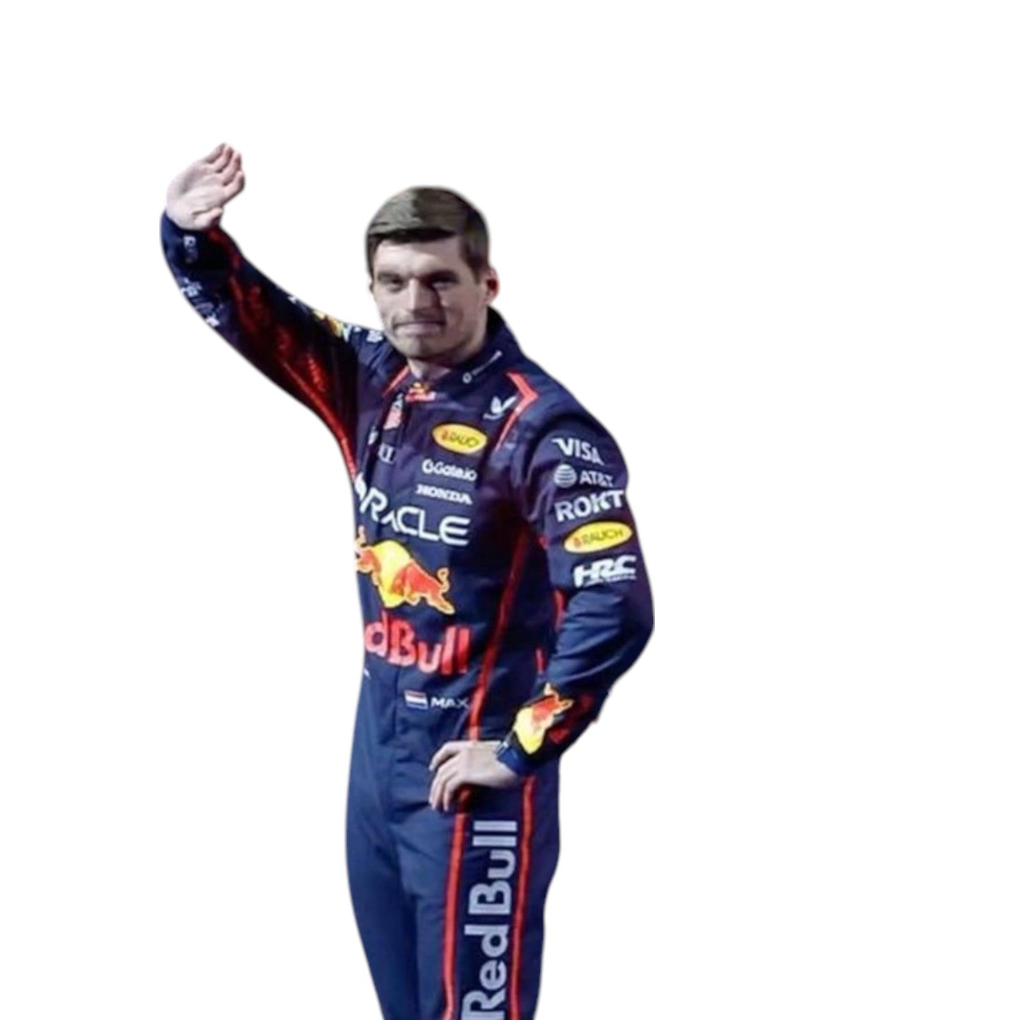 2025 Max Verstappen Red Bull F1 race suit replica authentic fan collectible with detailed Oracle Red Bull Racing design