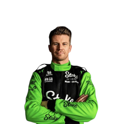 2025 Nico Hulkenberg Kick Sauber F1 race suit replica authentic motorsport fan gear with detailed design
