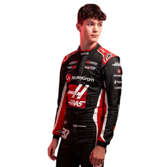 2025 Oliver Bearman Haas F1 race suit replica authentic collectible with detailed VF 25 team design and logos