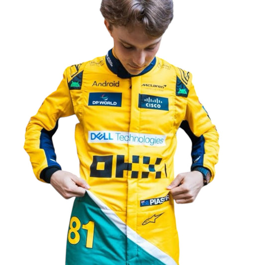 2024 Oscar Piastri McLaren Monaco Grand Prix F1 race suit replica authentic collectible with race specific details