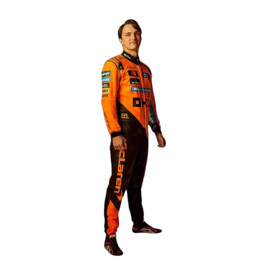 2025 Oscar Piastri McLaren F1 race suit replica authentic Formula 1 fan gear with team-accurate design