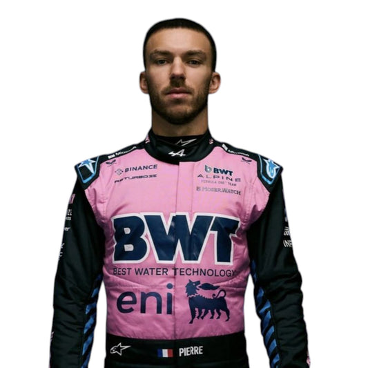 2025 Pierre Gasly Alpine F1 race suit replica detailed fan edition with authentic team design