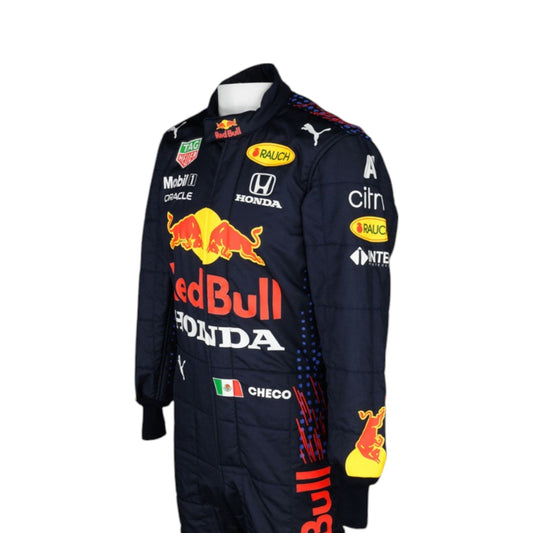 2021 Sergio Perez Red Bull F1 race suit replica authentic collectible with detailed design from debut season with Red Bull