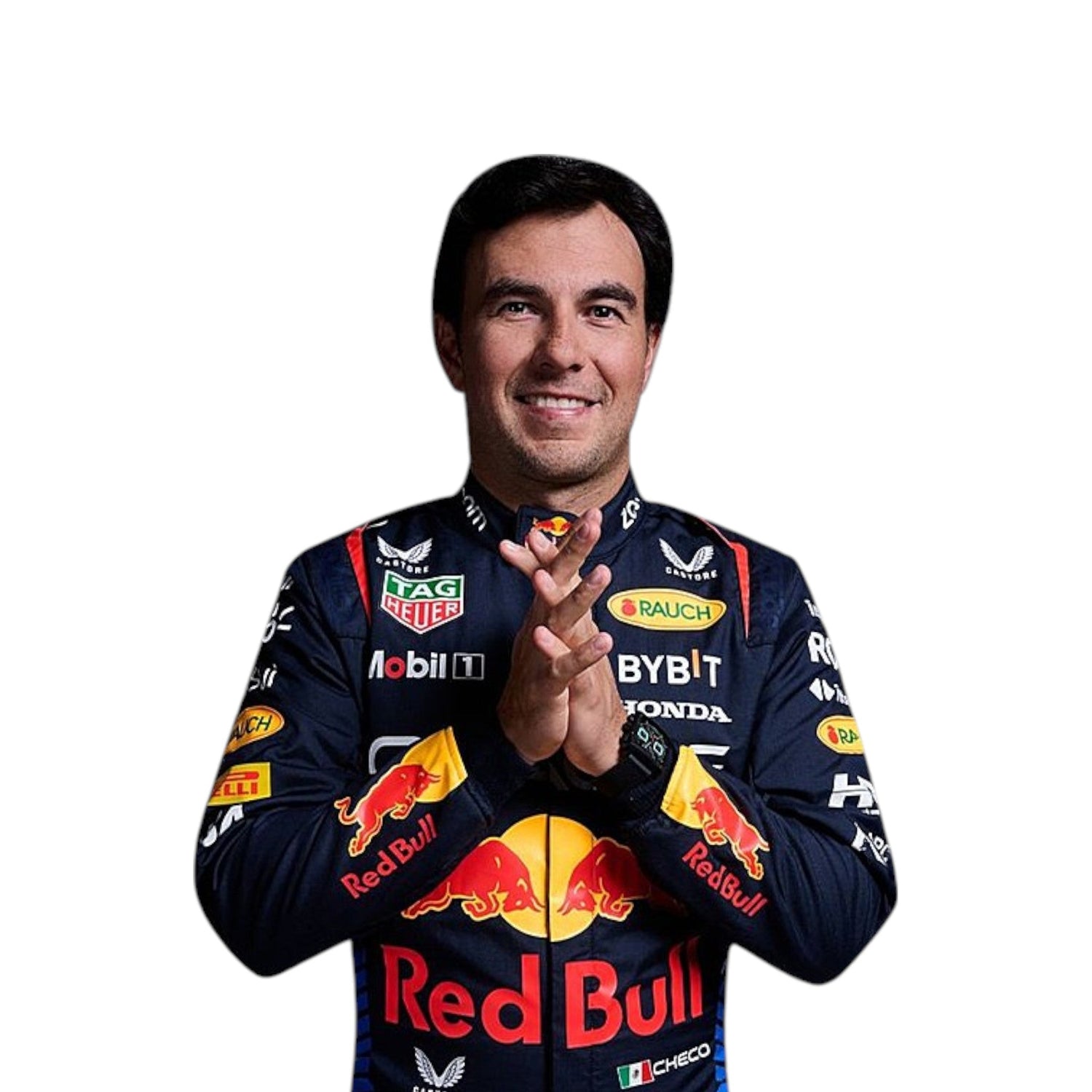 2024 Sergio Pérez Red Bull Formula 1 race suit replica authentic teamwear with season specific graphics and branding