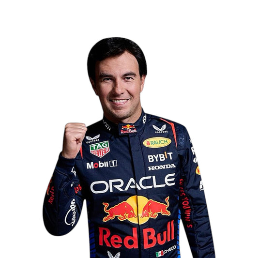 2024 Sergio Pérez Red Bull Formula 1 race suit replica authentic teamwear with season specific graphics and branding
