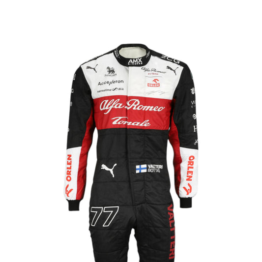 2022 Valtteri Bottas Alfa Romeo F1 race suit replica authentic fan collectible with detailed design