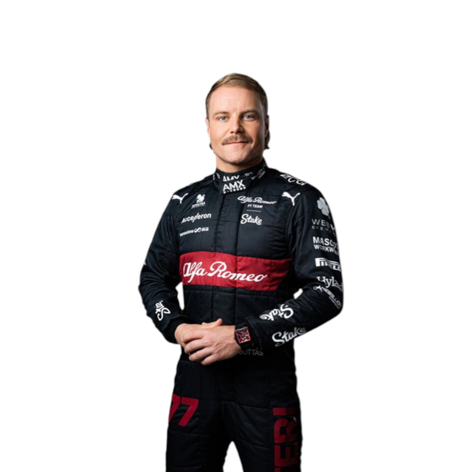 2023 Valtteri Bottas Alfa Romeo F1 race suit replica authentic design for motorsport fans and collectors