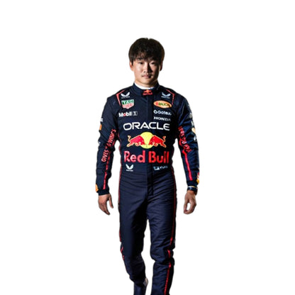 2025 Yuki Tsunoda Red Bull F1 race suit replica authentic fan collectible with detailed Oracle Red Bull Racing design