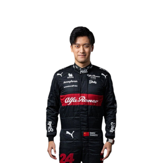 2023 Zhou Guanyu Alfa Romeo F1 race suit replica authentic fan edition with detailed team design