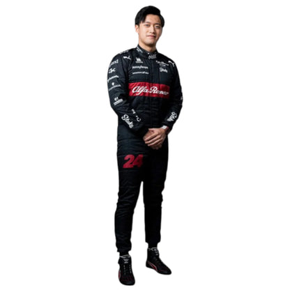 2023 Zhou Guanyu Alfa Romeo F1 race suit replica authentic fan edition with detailed team design
